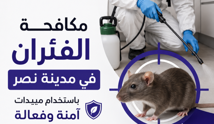 مكافحة الفئران في مدينة نصر باستخدام مبيدات آمنة وفعالة