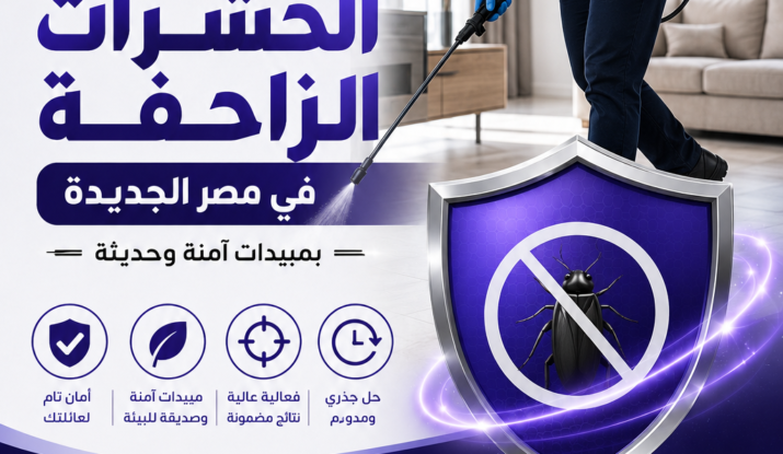 التخلص من الحشرات الزاحفة في مصر الجديدة بمبيدات آمنة