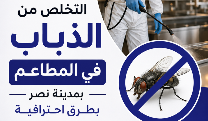 التخلص من الذباب في المطاعم بمدينة نصر بطرق احترافية