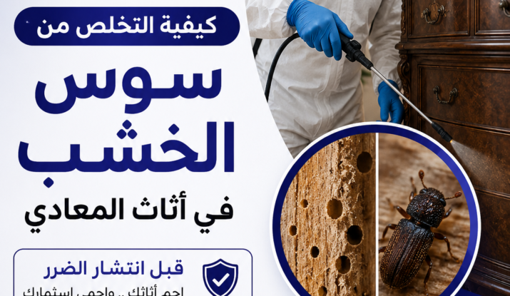 كيفية التخلص من سوس الخشب في أثاث المعادي قبل انتشار الضرر