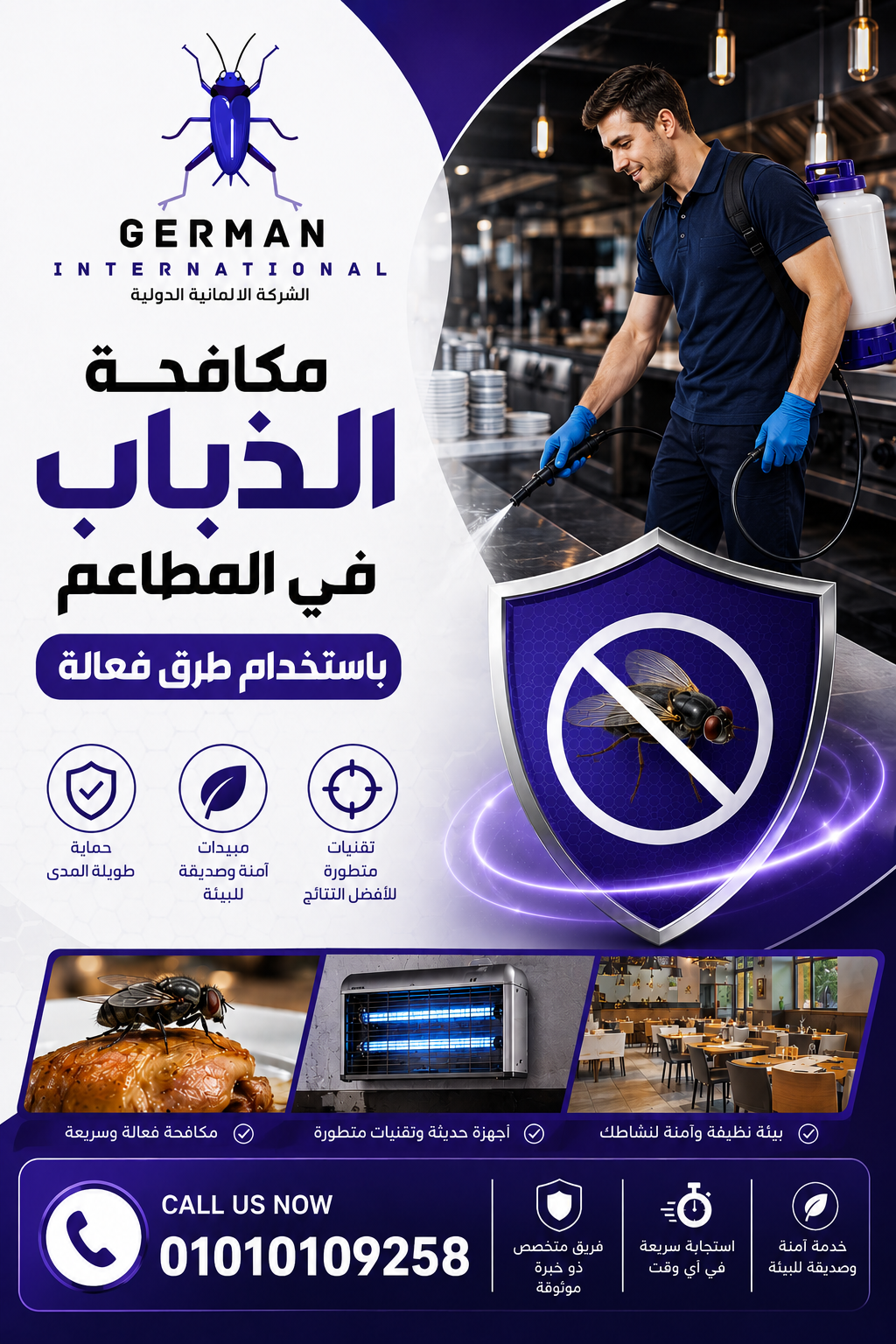 مكافحة الذباب في المطاعم باستخدام طرق فعالة