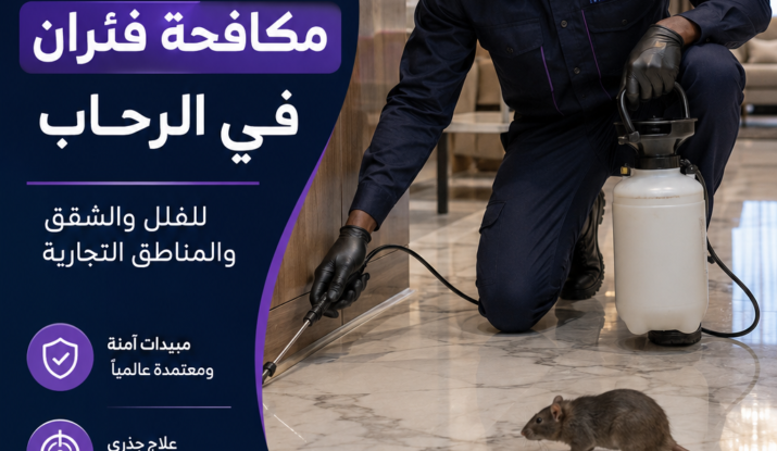 أفضل شركة مكافحة فئران في الرحاب للفلل والشقق والمناطق التجارية