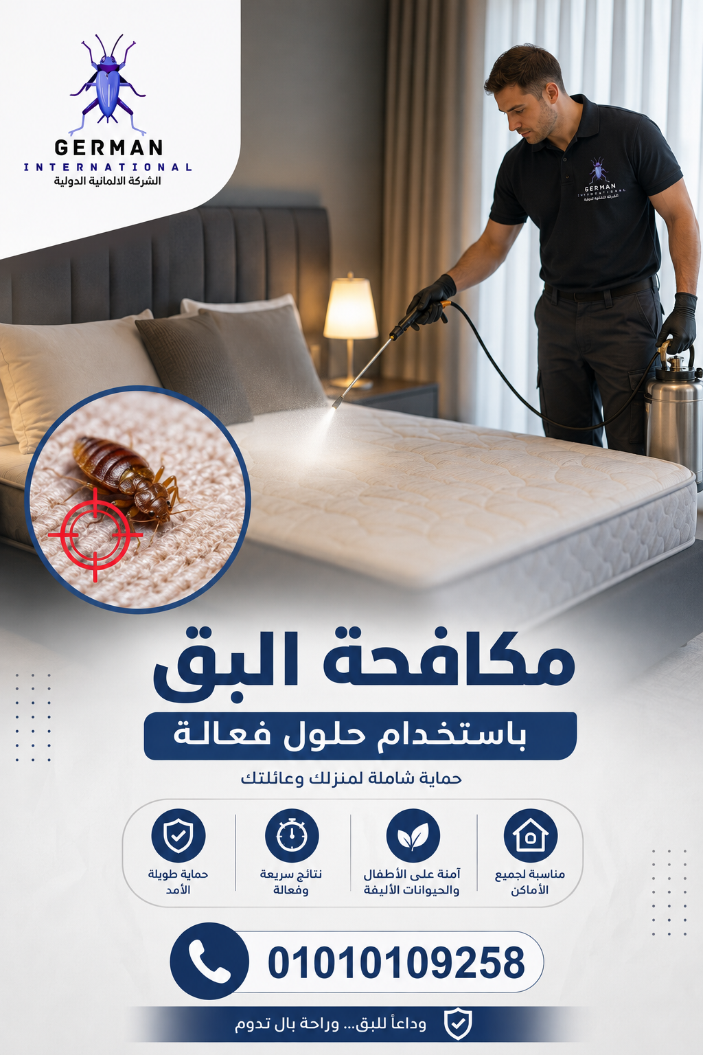 مكافحة البق باستخدام حلول فعالة