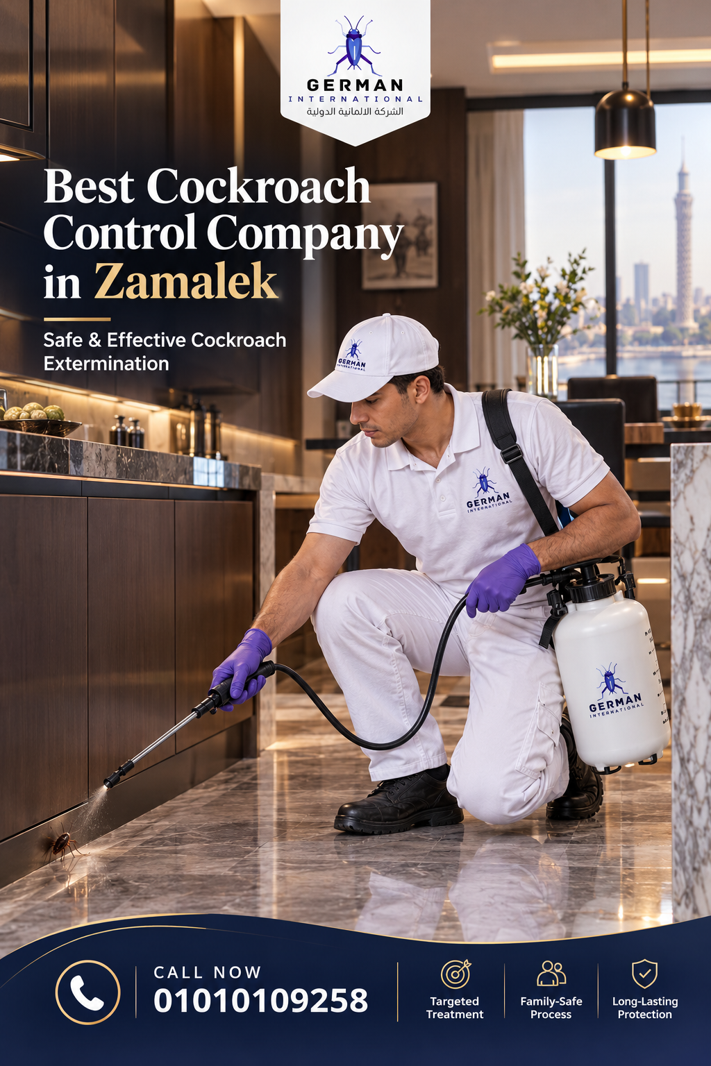 Best Cockroach Control Company in Zamalek Safe & Effective Cockroach Extermination