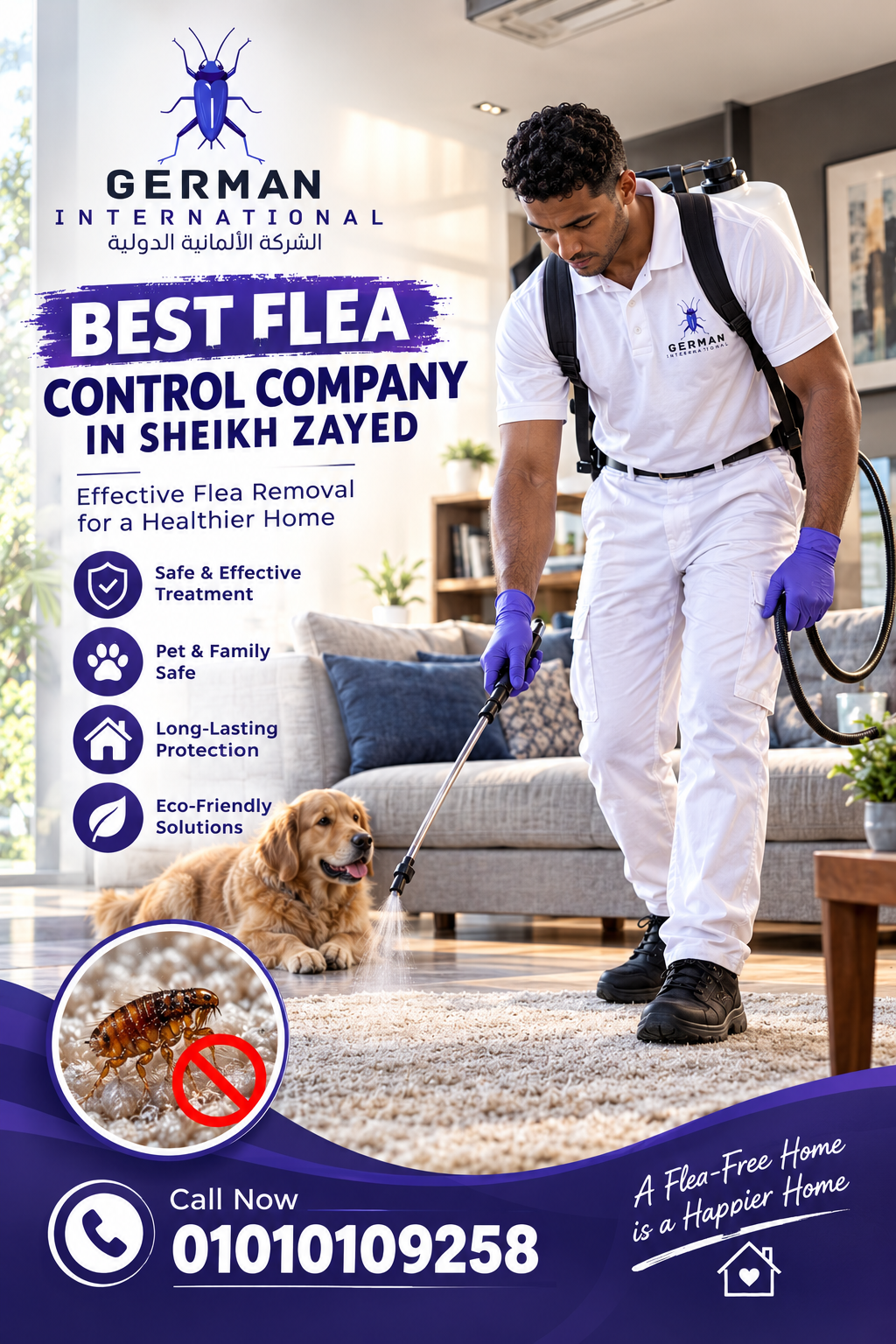 Best Flea Control Company in Sheikh Zayed Effective Flea Removal