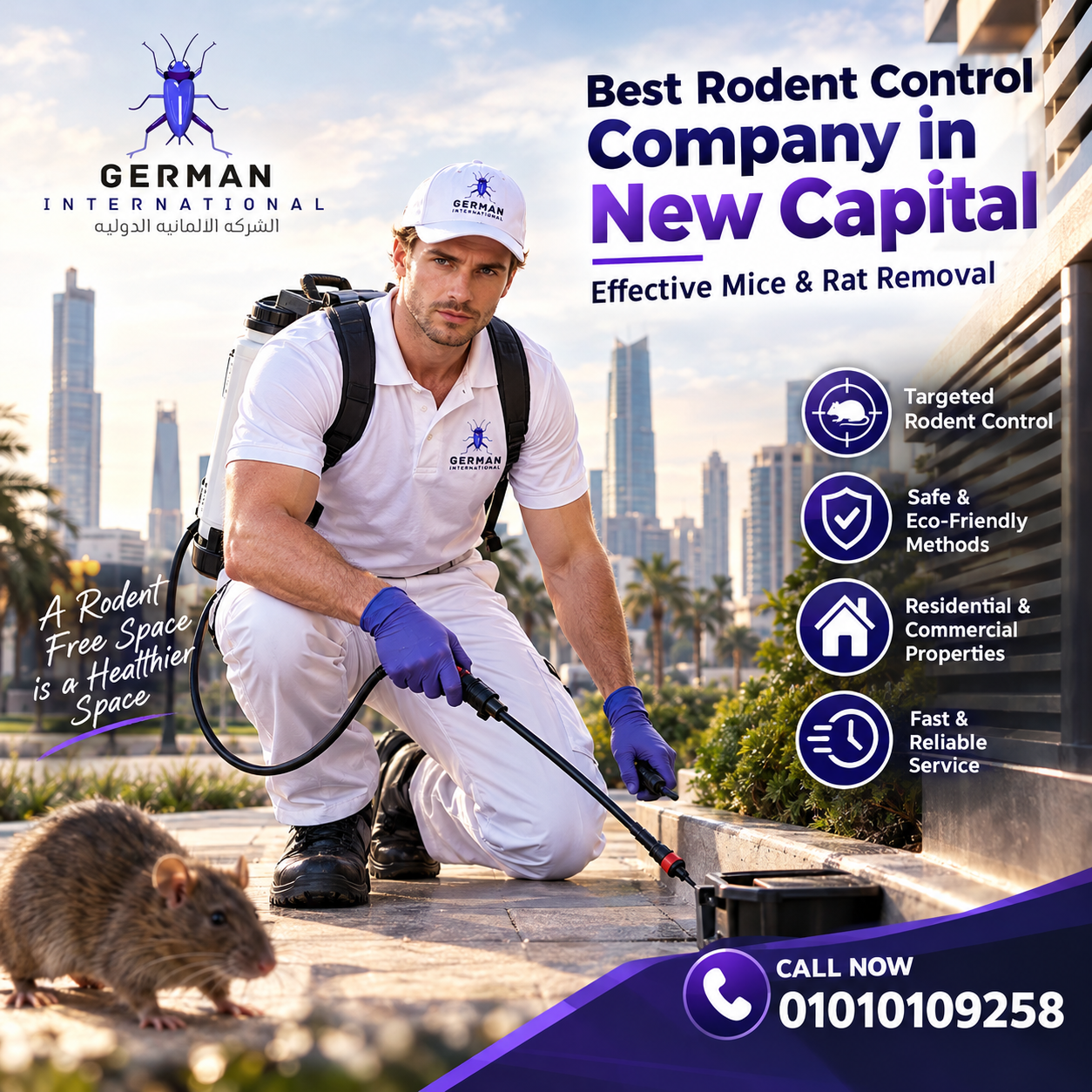Best Rodent Control Company in New Capital Effective Mice & Rat Removal